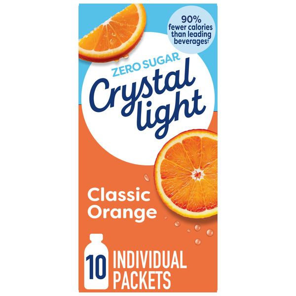 Crystal Light Classic Orange Powdered Drink Mix Same-Day Delivery
