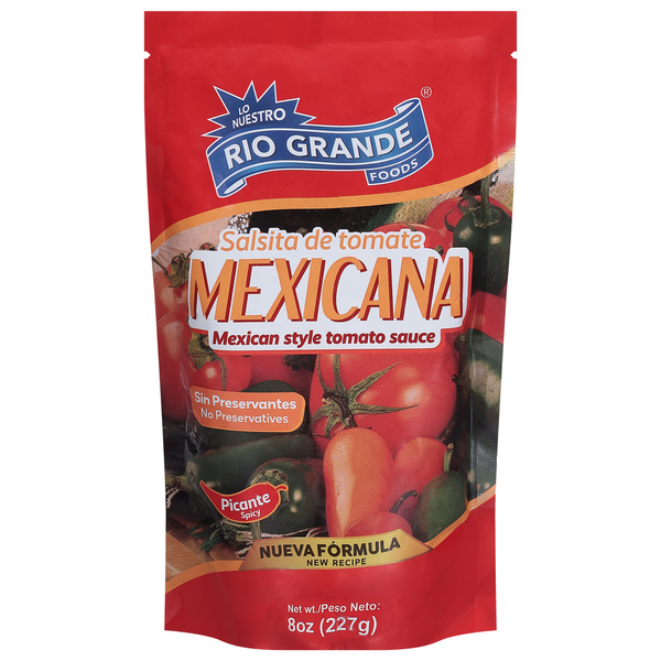 Rio Grande Foods Tomato Sauce, Mexican Style, Picante Spicy