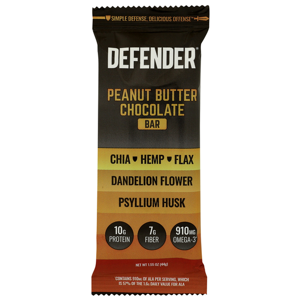 Defender Peanut Butter Chocolate Bar