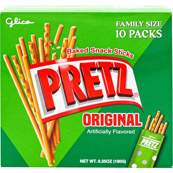 Glico Pretz Baked Snack Sticks, Original