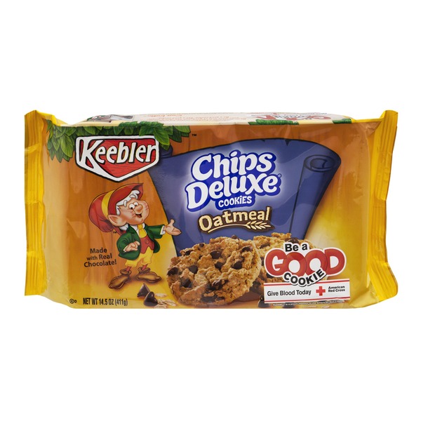 Keebler Chips Deluxe Cookies Oatmeal (14.5 oz) Instacart