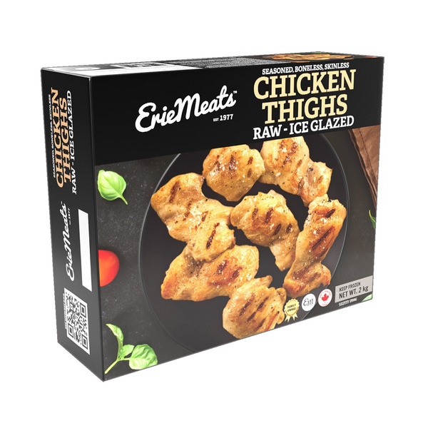Erie Meats Raw & Individually Frozen Chicken Thighs