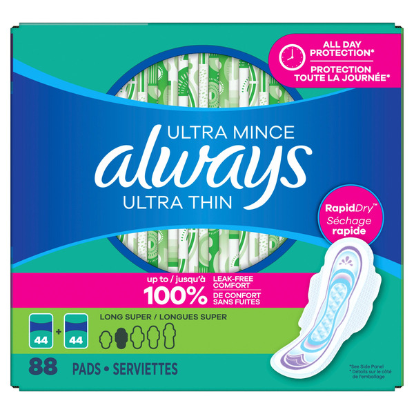 Always Ultra Thin Long Super Pads