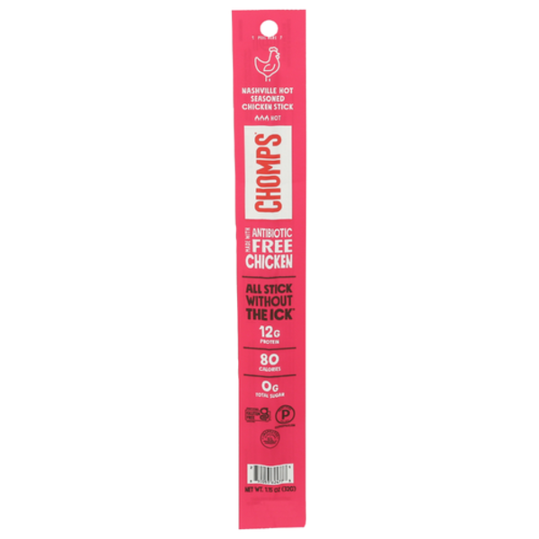 Chomps Nashville Hot Seasoned Chicken Stick