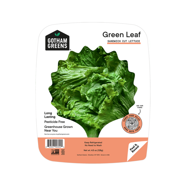 Gotham Greens Green Leaf Sandwich Cut Lettuce Same-Day Delivery