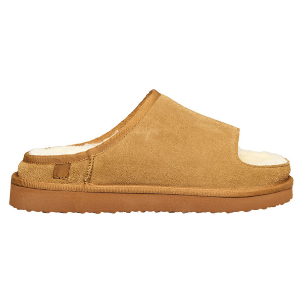 Serra Ladies Genuine Suede Slides - Brown Size 8 Same-Day Delivery