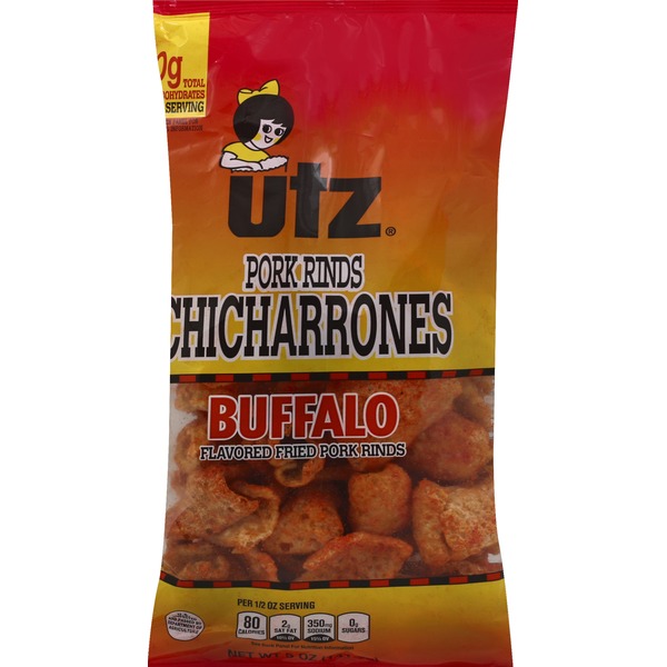 Utz Pork Rinds, Chicharrones, Buffalo Flavored (5 oz) Instacart