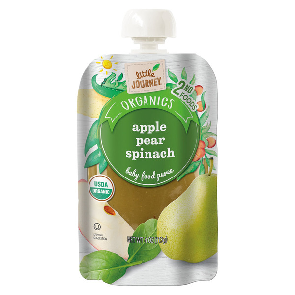 BUDDiiS SEIYA ホリニュイ apple pierce Little Journey Organic Apple Pear Spinach Baby Food Puree Same-Day