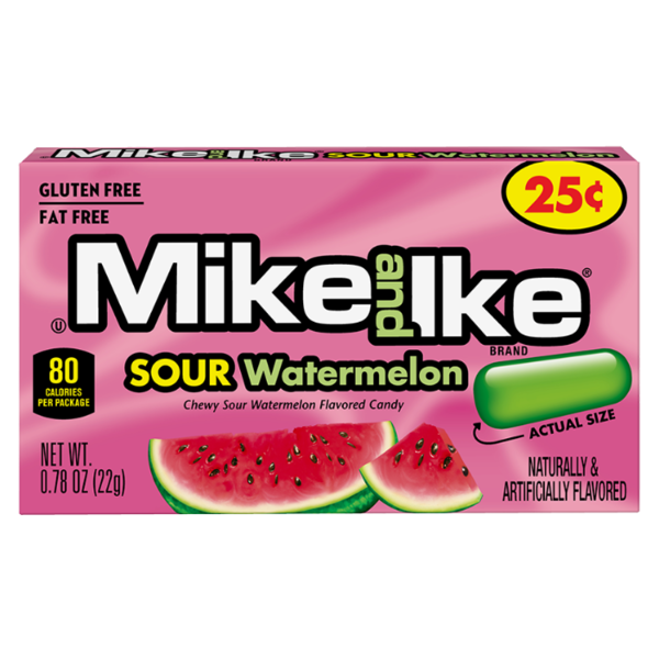 Mike and Ike- Sour Watermelon 0.78OZ 24/