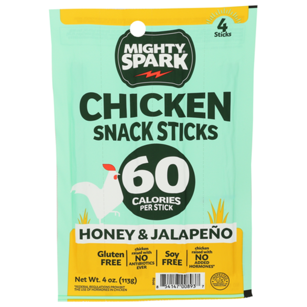 Mighty Spark Food Co. Honey & Jalapeno Chicken Snack Sticks