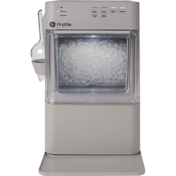 GE Profile Opal Mini Countertop Nugget Ice Maker, 36 lb Daily Ice Production - Stone Grey