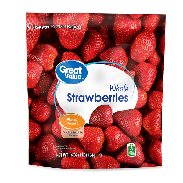 Walmart Great Value Strawberries, Whole, No Sugar Added Same-Day ...