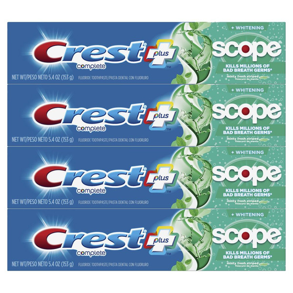 Crest - Complete Scope Toothpaste - 10-4pk