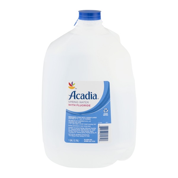 Acadia Spring Water with Fluoride (1 gal) from Giant Food Instacart
