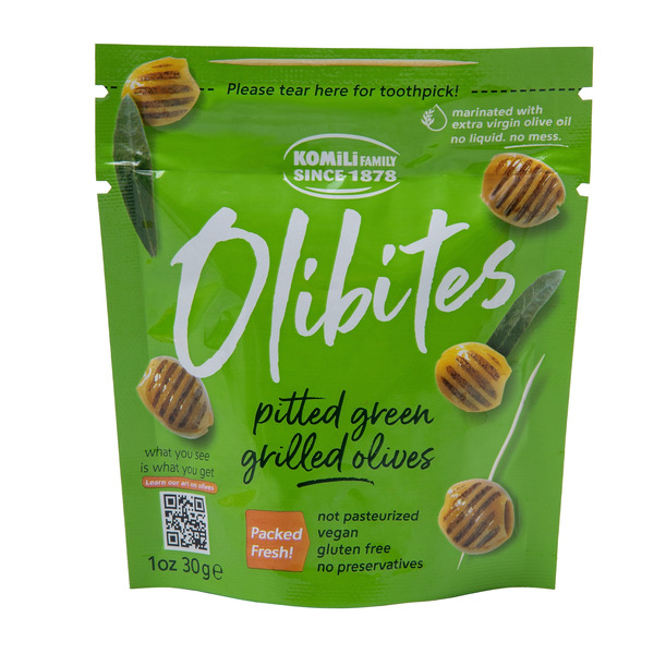 Olibites Pitted Green Grilled Olives Same-Day Delivery or Pickup