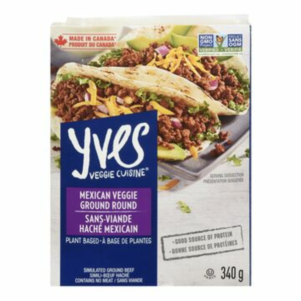 Food Basics Yves Veggie Cuisine Veggie Meatless Ground Round Mexican