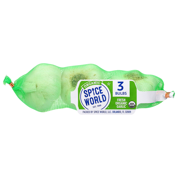 Spice World Fresh Organic Garlic