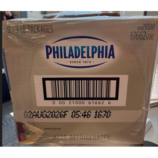 CHZ CREAM PHILLY9/3LB