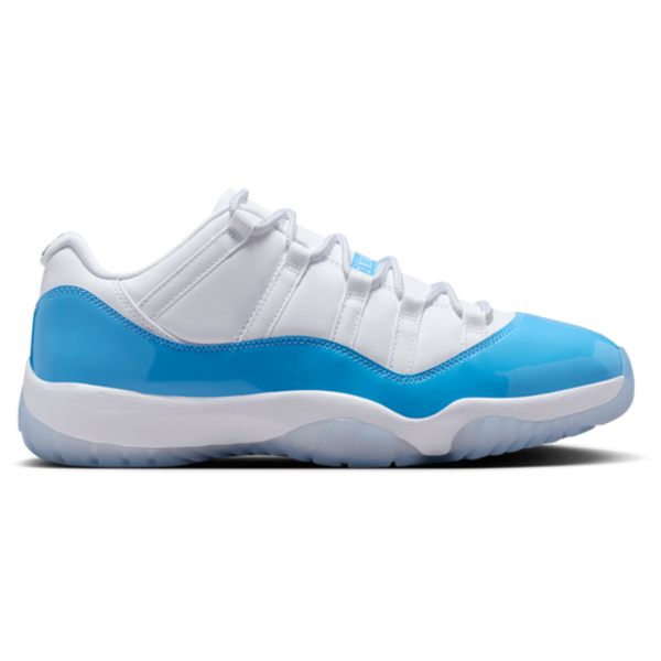 Jordan 11 Retro Low 'University Blue' Basketball Shoes, Size 10.5, Medium/D - White/University Blue/Black