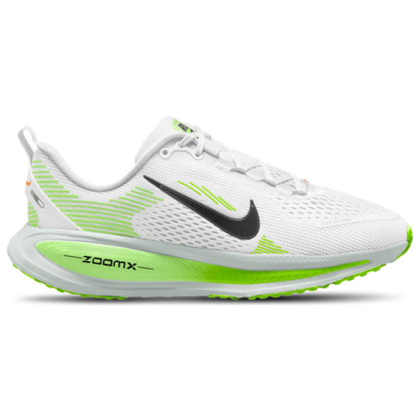 Nike Kids' Grade School Vomero 18 Running Shoes, Size 7, Medium/B - White/Black-Volt-Barely Volt