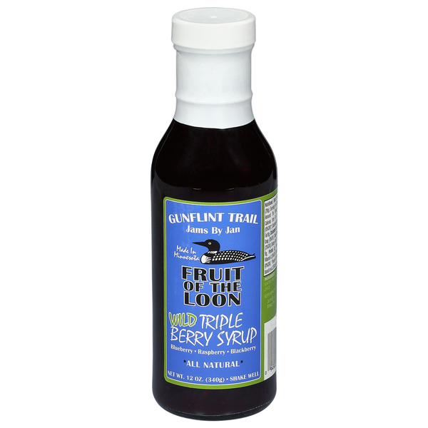 Gunflint Trail Fruit of The Loon Wild Triple Berry Syrup Same-Day