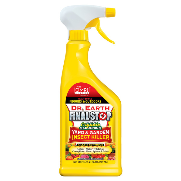 Dr. Earth Final stop Yard and Garden OMRI listed Natural Ready to use Insect killer 24 -oz