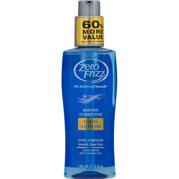 Zero Frizz Hair Serum, Keratin Corrective, Extra Strength