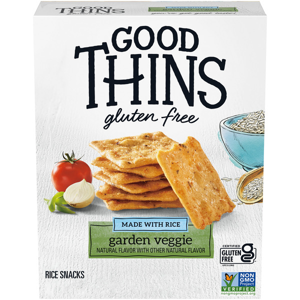 GOOD THINS Garden Veggie Gluten Free Rice Snacks