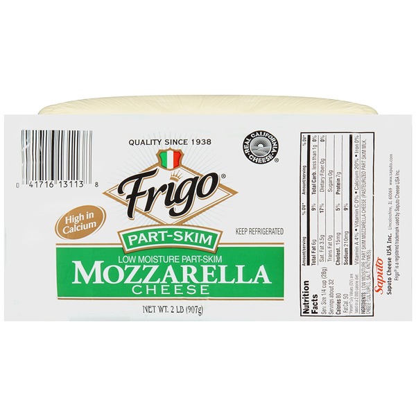 Frigo® Mozzarella Frigo PartSkim Mozzarella Natural Cheese (32 oz