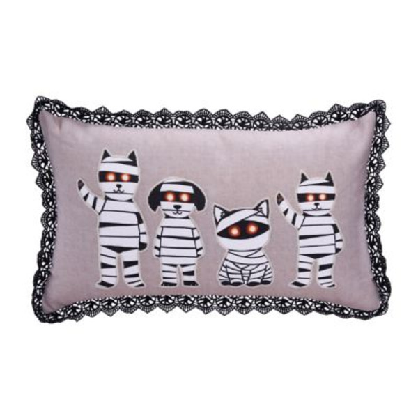 Red Shed Mummy Pets Lumbar Throw Pillow, 12 x 20in.