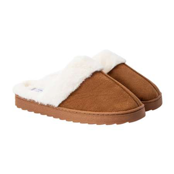 Sole Mates Juniors' Fur Scuff Slippers