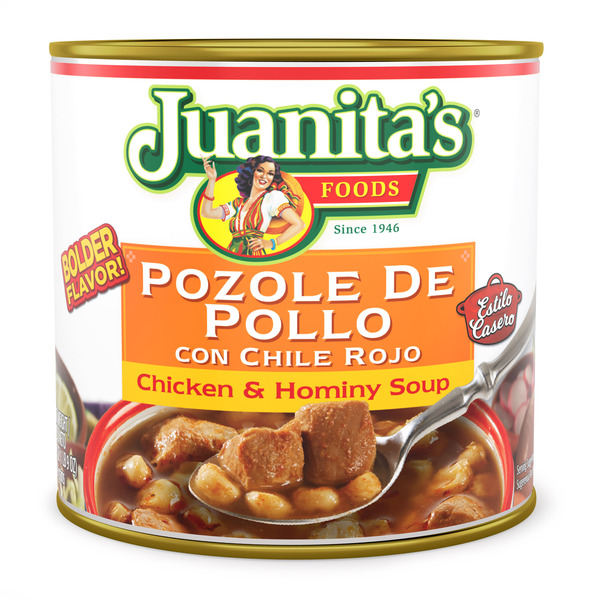 Juanita's Foods Chicken Pozole with Red Chile Soup