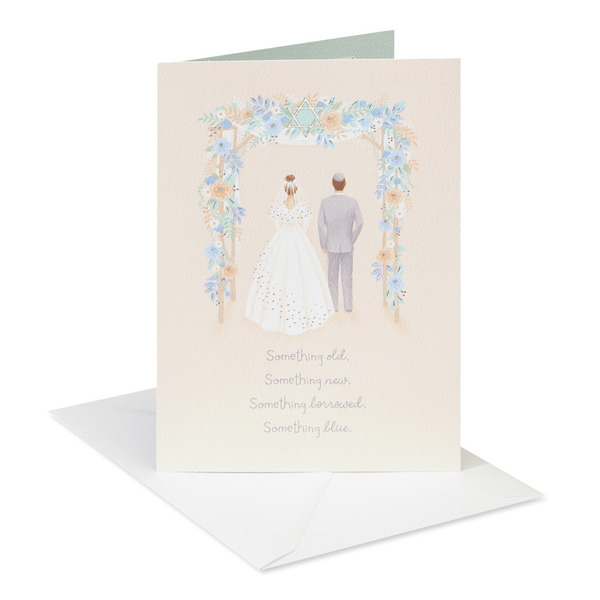 Edition Seidel Premium Trouwkaart – Vierkant 14,5x14,5 Cm, Met Envelop, 'Just Married' Met Eucalyptus, Dubbele Vouwkaart, Duits Drukwerk