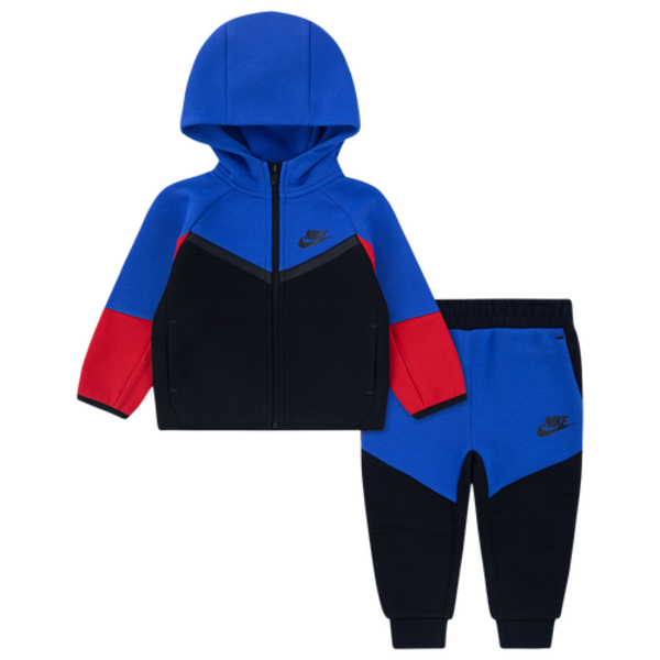 Nike Boys' Tech Fleece Full-Zip Set, 12MO - Game Royal/Black