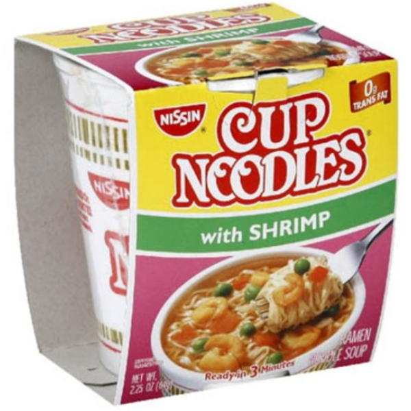 Cup Noodle - With Shrimp - 12/2.25 oz