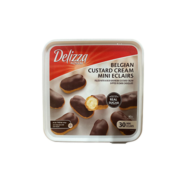 Delizza Eclairs, Belgian Custard Cream, Mini