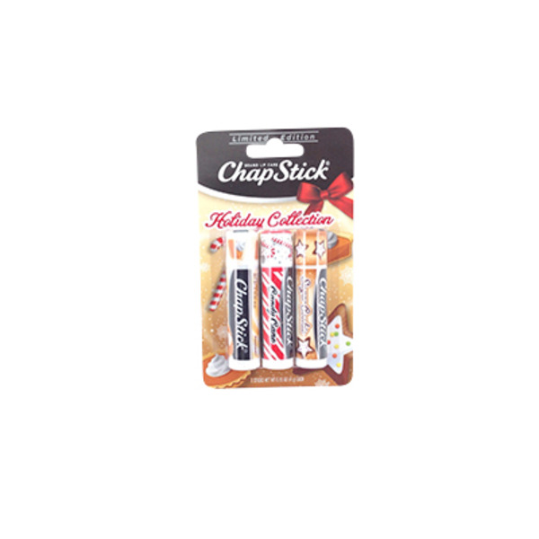 ChapStick Holiday Collection Candy Cane, Pumpkin Pie, Sugar Cookie
