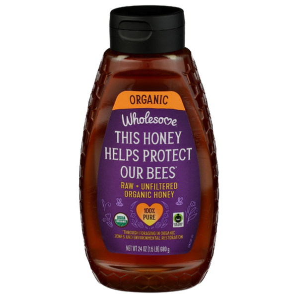 Wholesome Fair Trade Organic Raw Unfiltered Honey