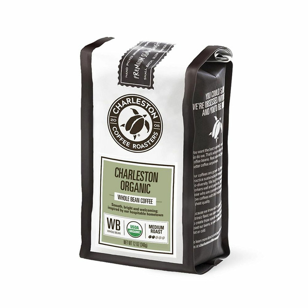 Charleston Coffee Roasters Organic Whole Bean Coffee Medium Roast Same ...
