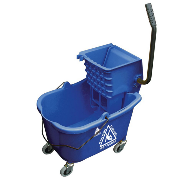 O-Cedar MaxiRough Mop Bucket & Wringer, Blue