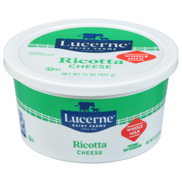 Lucerne Ricotta Cheese, Whole Milk