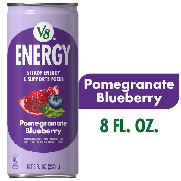 V8 Energy Pomegranate Blueberry Energy Drink Same-Day Delivery