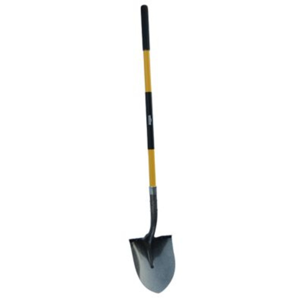 Ground Work 47.44 in. Fiberglass Handle Pro Round Point Shovel