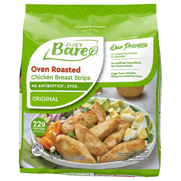 Just Bare Oven Roasted Original Chicken Breast Strips