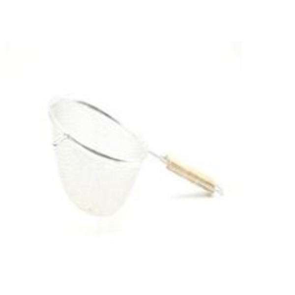 Tablecraft 88 Strainer, 8" diameter, single mesh, medium, wooden handle