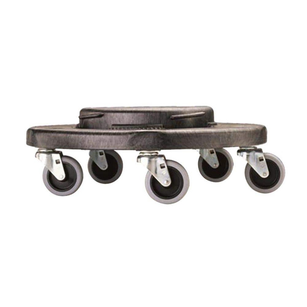 Rubbermaid Commercial Products Brute Dolly Black Fits 20- 32- 44- 55 Gal. Brute Containers For Restaurants/offices/warehouses/commercial Environments