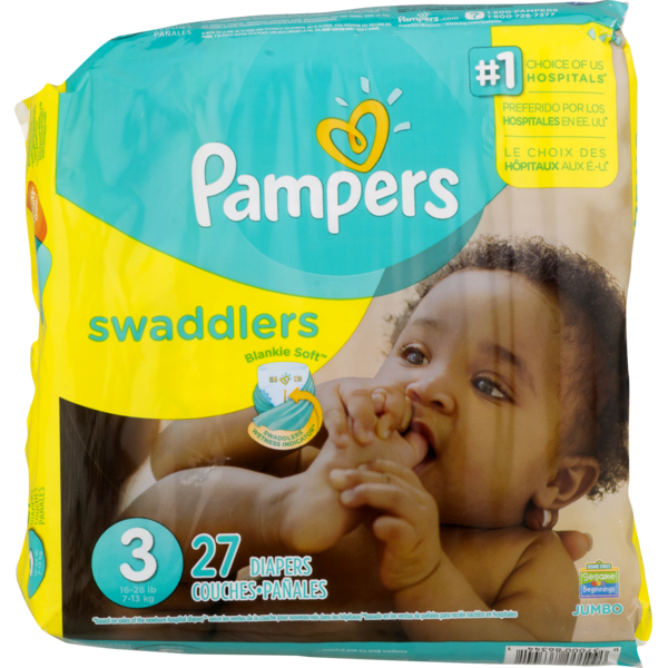 Pampers Sesame Street Beginnings Swaddlers Size 3 Diapers (27 ct) from