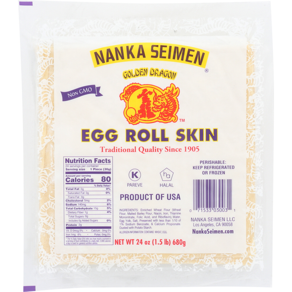 Nanka Seimen Golden Dragon Egg Roll Skins