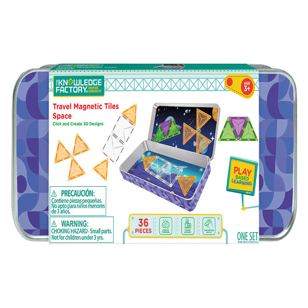 Magne Builds Travel Magnetic Tiles - Space Same-Day Delivery or