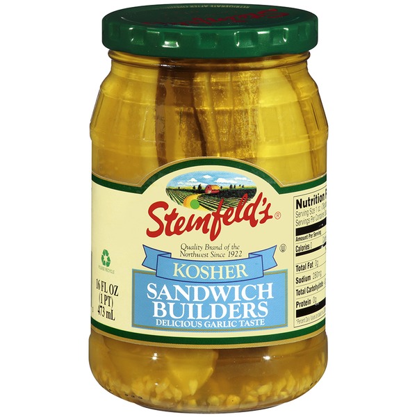 Steinfeld's Kosher Sandwich Builders Pickles (16 fl oz) Instacart